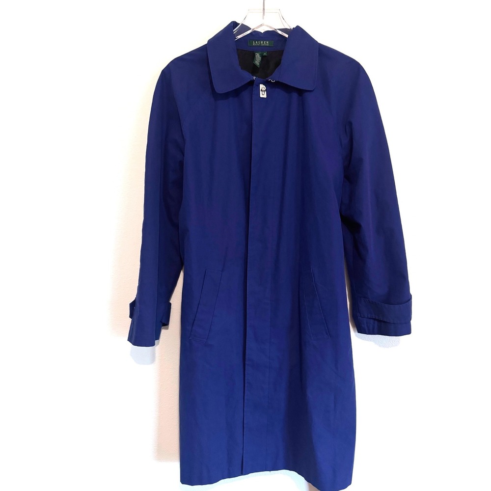 Lauren Ralph Lauren Blue Trench Raincoat Jacket